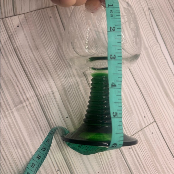 3 Vintage German Roemer Wine Glass Etched Grape Green Beehive Stem - Picture 7 of 8
